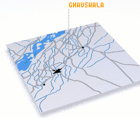 3d view of Ghauswāla