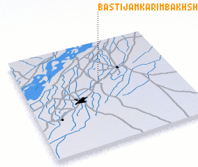 3d view of Basti Jām Karīm Bakhsh