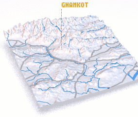 3d view of Gham Kot