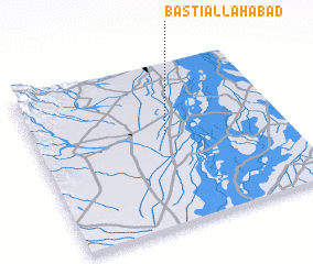 3d view of Basti Allāhābād