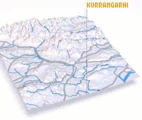 3d view of Kurram Garhi