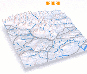 3d view of Mandan