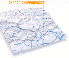 3d view of Ghandai Ghaffār Bāzar