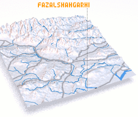 3d view of Fazal Shāh Garhi