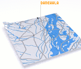 3d view of Dānewāla