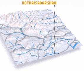 3d view of Kotkai Sadar Shāh