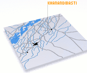 3d view of Khānān di Basti