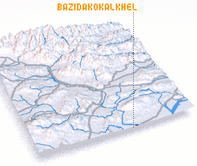 3d view of Bāzīda Kokal Khel