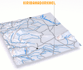 3d view of Kiri Bahādur Khel