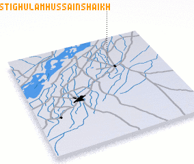 3d view of Basti Ghulām Hussain Shaikh