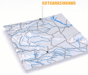 3d view of Kotka Masīh Khān