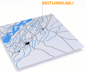 3d view of Basti Jamālwāli