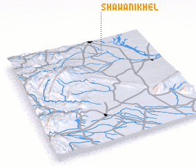 3d view of Shawāni Khel