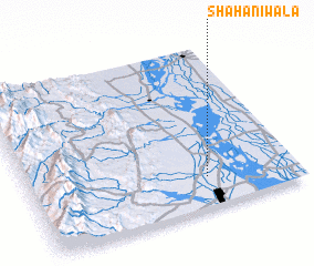 3d view of Shāhāniwāla