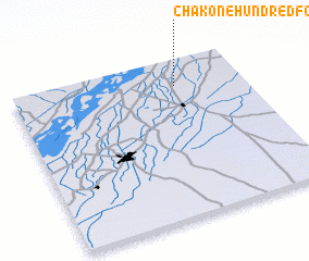 3d view of Chak One Hundred - four