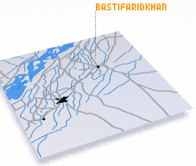 3d view of Basti Farīd Khān