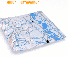 3d view of Ghulām Mustafāwāla
