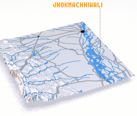 3d view of Jhok Machhiwāli