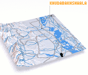 3d view of Khuda Bakhshwāla