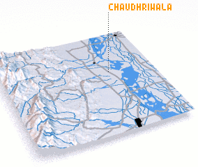 3d view of Chaudhrīwāla