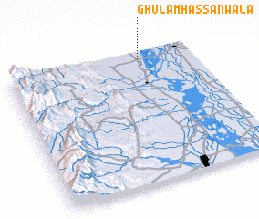 3d view of Ghulām Hassanwāla