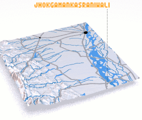 3d view of Jhok Gāman Kasrāniwāli