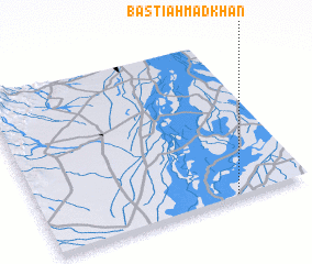 3d view of Basti Ahmad Khān