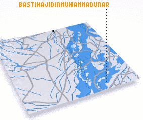 3d view of Basti Hāji Dīn Muhammad Unar