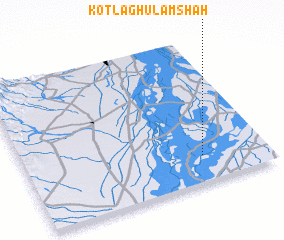 3d view of Kotla Ghulām Shāh
