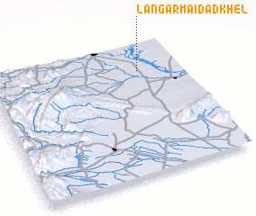 3d view of Langar Maidād Khel