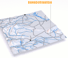 3d view of Bahāduri Wānda