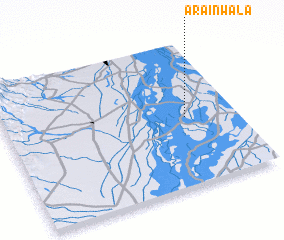 3d view of Arāīnwāla