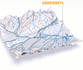 3d view of Ghanī Kheyl