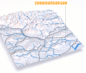 3d view of Shahīdan Dargāh