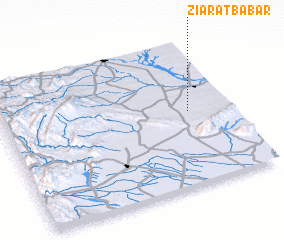 3d view of Ziārat Babar