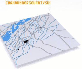 3d view of Chak Number Seventy-six