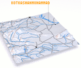 3d view of Kotka Shāh Muhammad