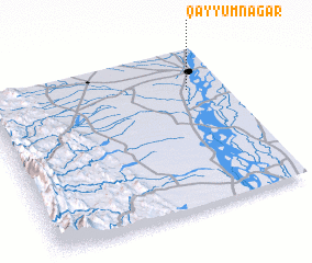 3d view of Qayyūm Nagar