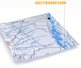 3d view of Basti Bahār Shāh