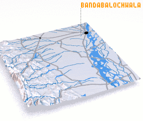 3d view of Bānda Balochwāla