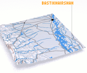 3d view of Basti Khair Shāh