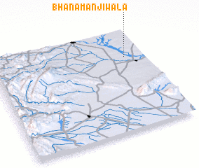 3d view of Bhāna Manjīwāla