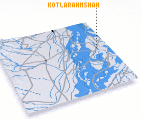 3d view of Kotla Rahm Shāh