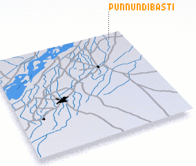 3d view of Punnūn di Basti