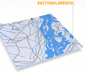 3d view of Basti Ghulām Rasūl