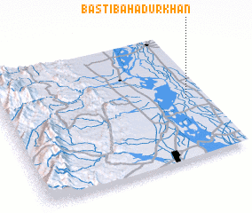 3d view of Basti Bahādur Khān