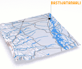 3d view of Basti Jatānwāli