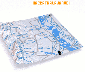 3d view of Hazratwāla Janūbi