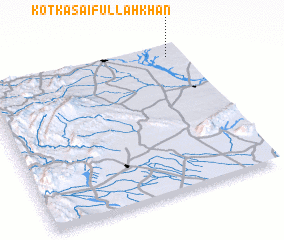 3d view of Kotka Saifullah Khān