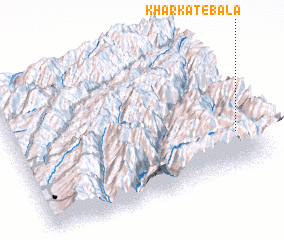 3d view of Khar Kat-e Bālā